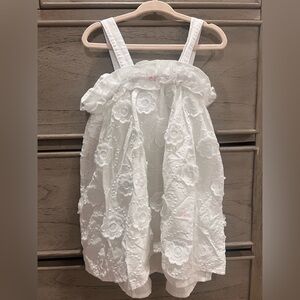 Cat & Jack White Floral Romper